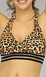 BF2023 Fudge Luipaard Halter Bikinitop met Band