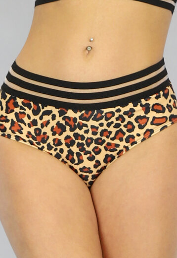 SALE80 Maxi Fudge Luipaardprint Bikinibroekje met Band