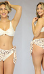 Beige Bikinibroekje met Luipaard Pareo