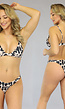 Beige Panterprint Triangel Bikinitop