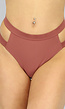 Bruin Maxi Bikinibroekje met Straps