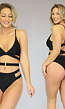 Zwart Maxi Bikinibroekje met Straps