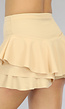 Geplooide Beige Skort