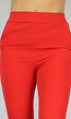 Basic Rode Pantalon met Zakken