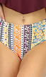 Maxi Bikinibroekje met Multiprint en Rokje