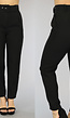 Zwarte High Waist Pantalon met Riem