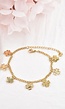 Gouden Armband met Klavertjes vier