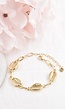 Gouden RVS Armband met Schelpjes