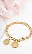 Gouden Chain Armband met Star Bedeltjes