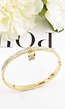 Smalle Gouden Strass Armband met Slotje