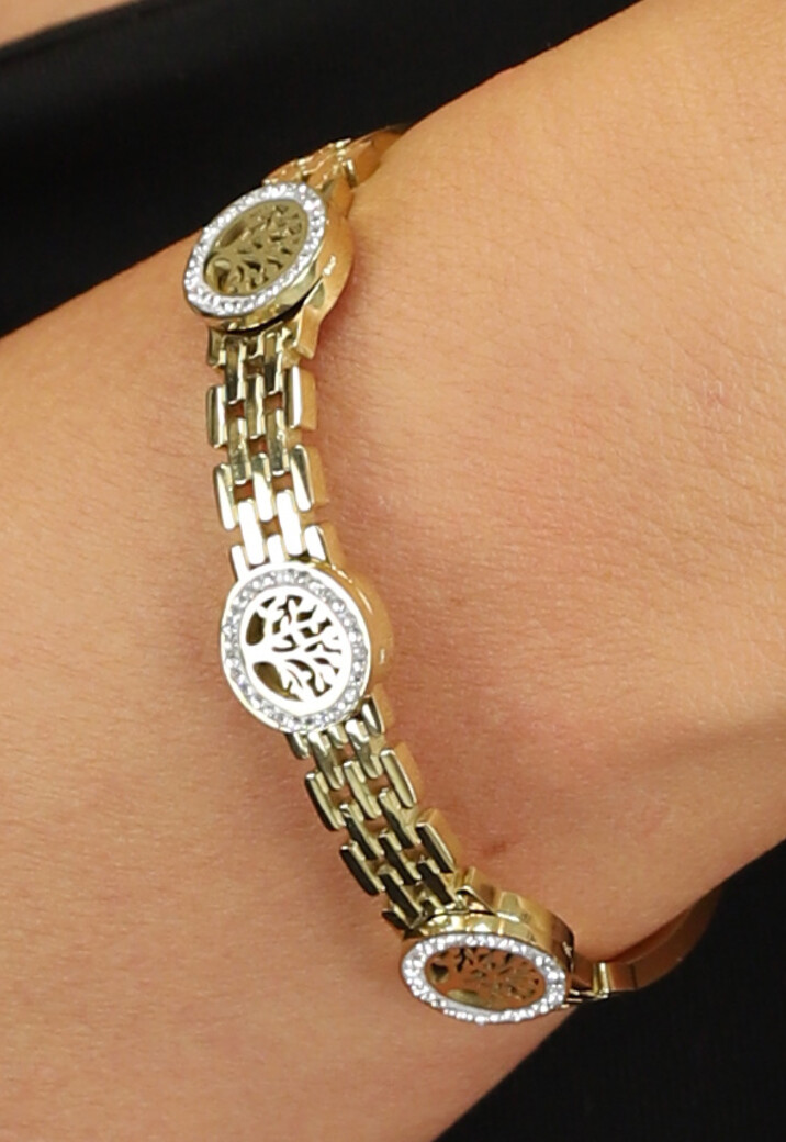 Gouden Wensboom Armband