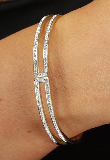 SALE80 Gouden Strass Armband