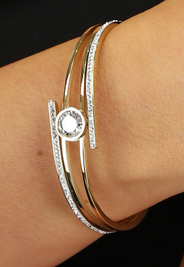 BF2023 Elegante Gouden Armband met Strass