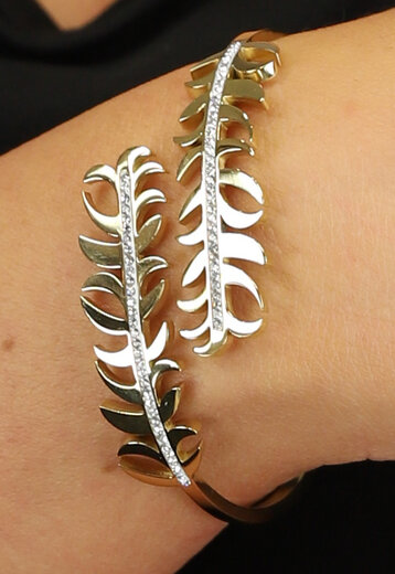 BF2023 Gouden Feather Armband