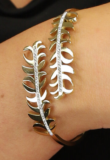 SALE80 Gouden Feather Armband