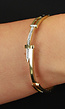 Gouden Grafische Armband met Strass