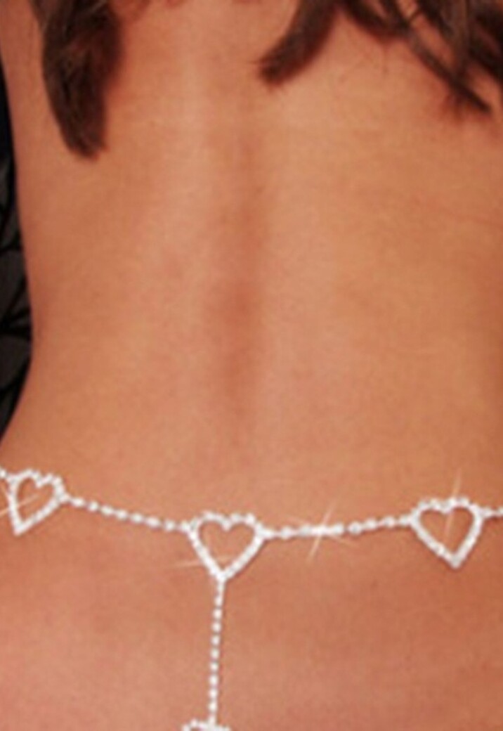 Buikketting met Hartjes en Steentjes