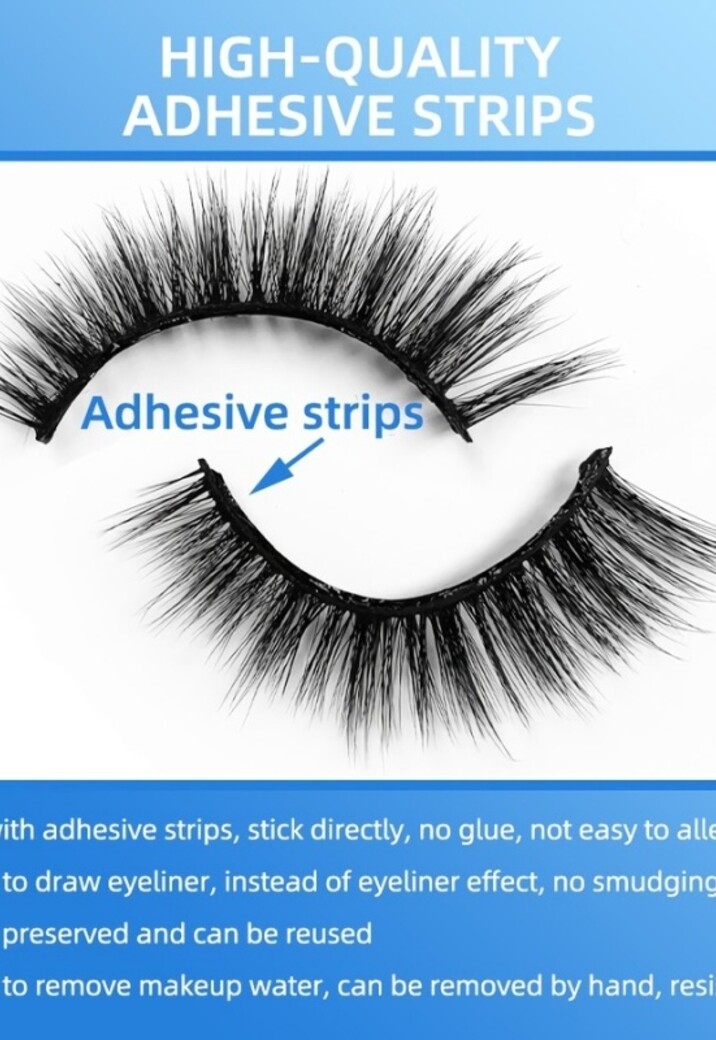 5x Natuurlijke Zelfklevende Wimpers Set 34mm