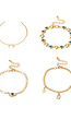 Goudkleurige Armbanden Set in Verschillende Designs