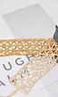 Gouden Choker met Strass Steentjes