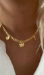 Gouden Ketting met Kleine Vlindertjes