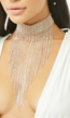 Grote Strass Choker met Strass Fringe