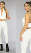 Witte Halter Crop Top