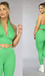 Groene Halter Crop Top