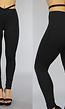 Zwarte Legging met Straps