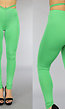 Groene Legging met Straps