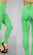 Groene Legging met Straps