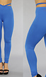 Blauwe Legging met Straps