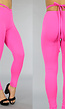 Roze Legging met Straps