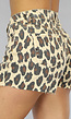 High Waist Short met Luipaard Print