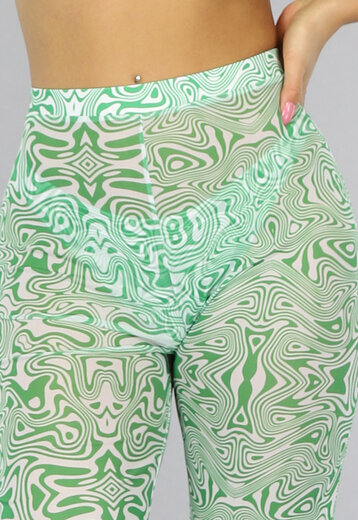 Groene Marmerlook Bikini Broekje