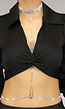 Bodychain met Choker en Steentjes