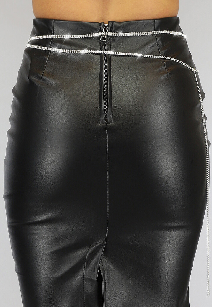 Cross bodychain met strass steentjes