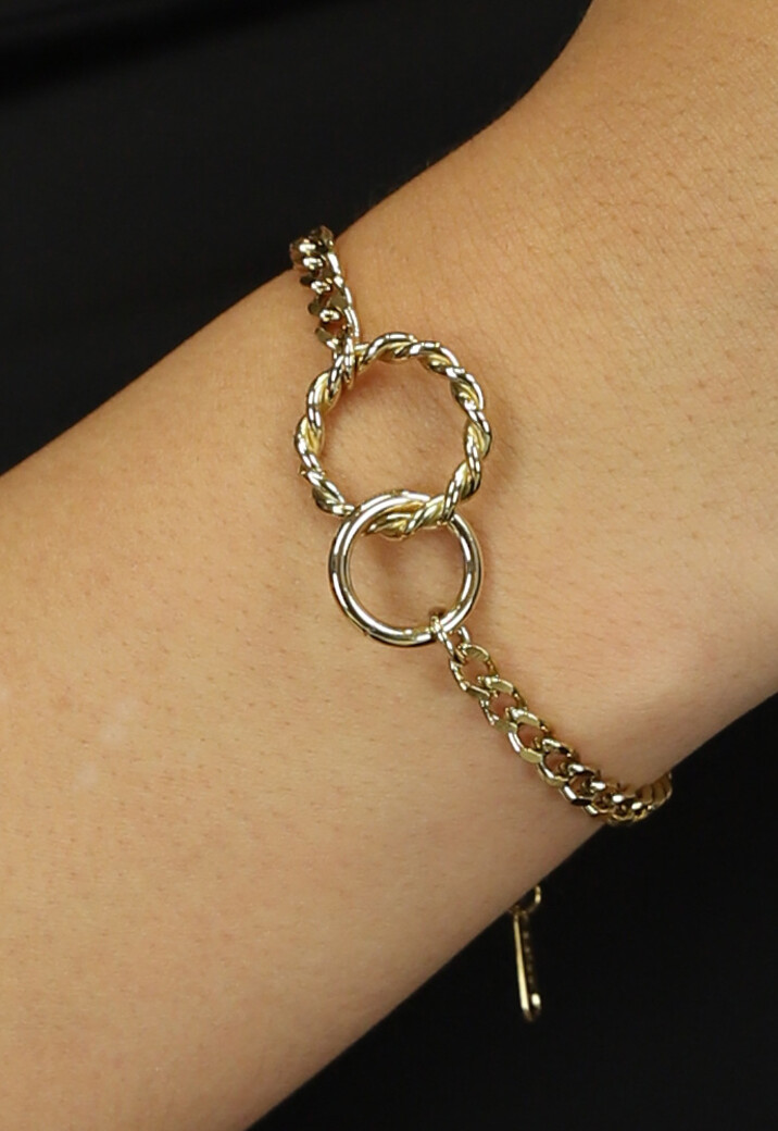 Gouden Armband met Cirkels