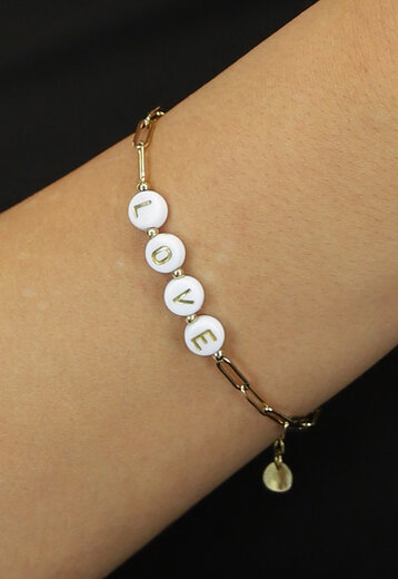 OP=OP! Gouden Love Armband