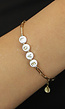 Gouden Armband met Love Kraaltjes