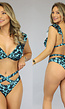 Print Bikinibroekje met Straps