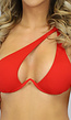 Padded Bikinitop met Beugel Rood