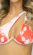 BF2023 Rode Tie Dye Bikinitop