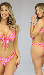 Roze Bikinibroekje met Luipaard Print