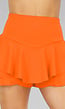 Geplooide Oranje Skort