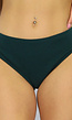 Basic Groen Bikinibroekje met Ribstof