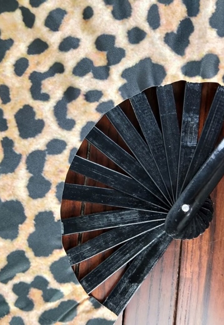 XXL Party Waaier Panterprint