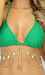 OP=OP! Groen Triangel Bikinitopje met Gouden Details