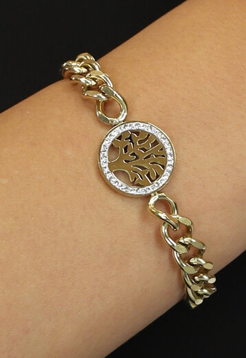 BF2023 Gouden Chain Armband met Wensboompje