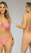 Neon Roze Triangel Bikinitopje met Studs